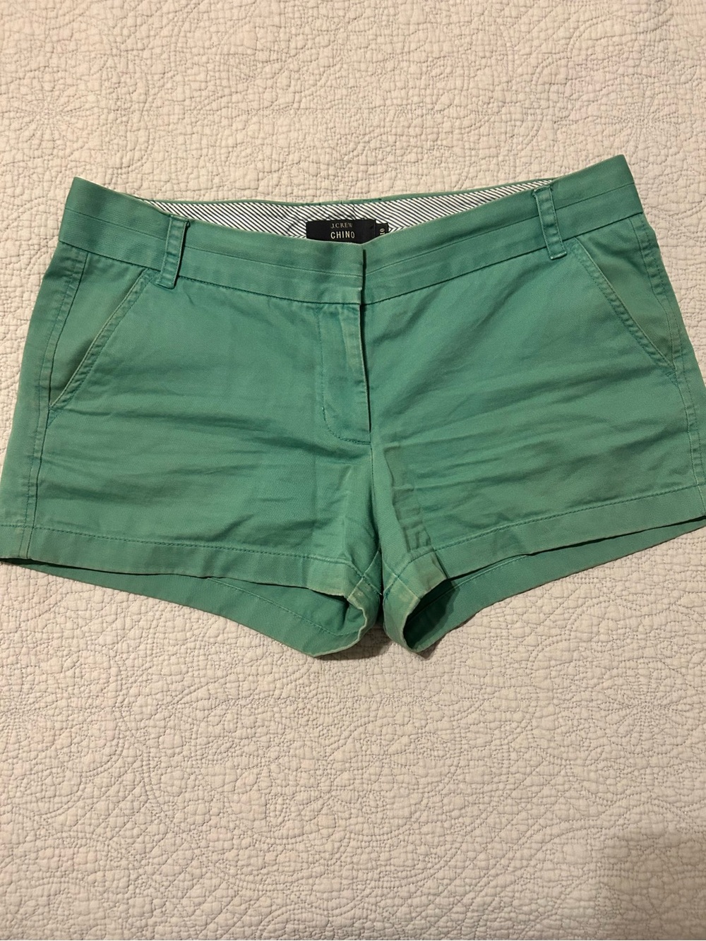 J. Crew women’s Green Chino Shorts